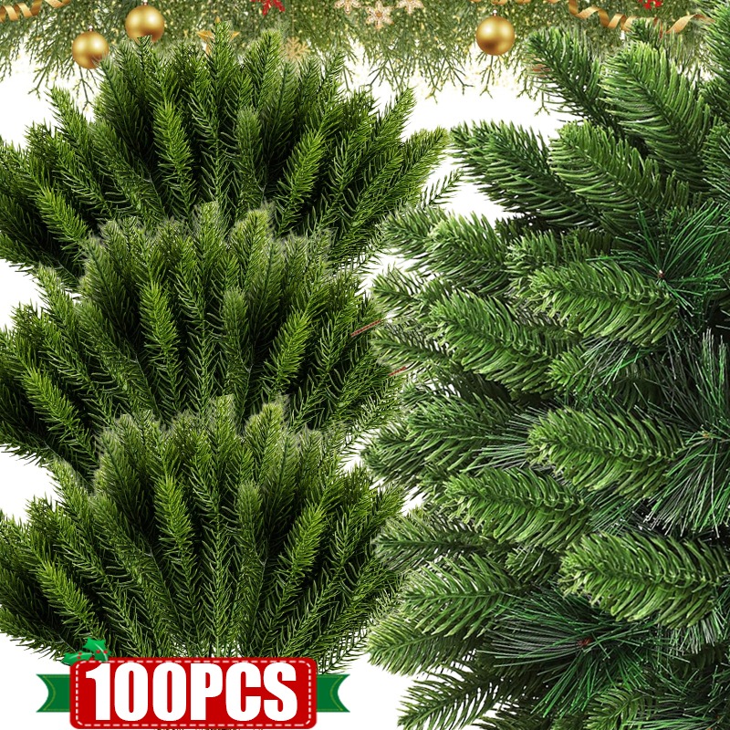 Christmas Tree Artificial - Christmas Artificial Pine Needles Branches Fake
