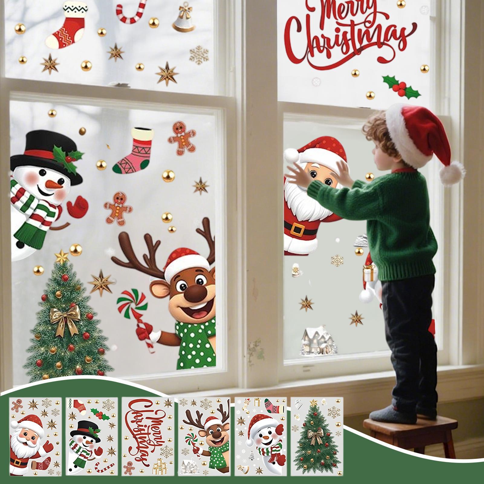 Christmas Window Decorations H - đánh giá và giá Snowflake Window Decal