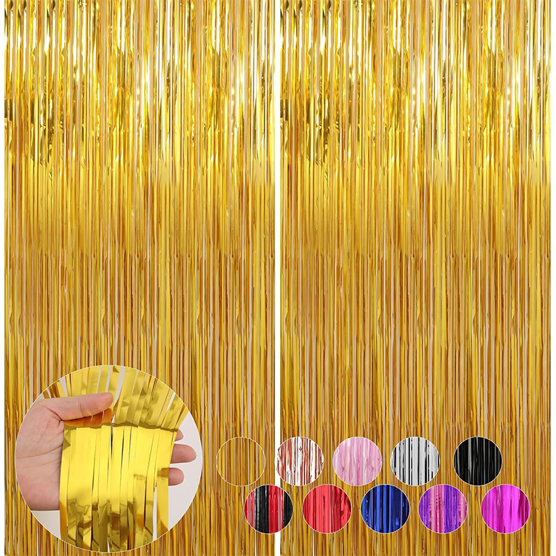 2M Glitter Gold Tinsel Fringe  - đánh giá và giá Tinsel Garland Decoration