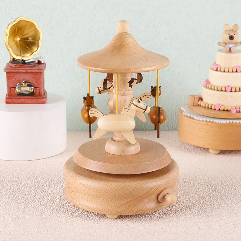 Wooden Carousel Music Box Orna - đánh giá và giá Snow Globe Musical
