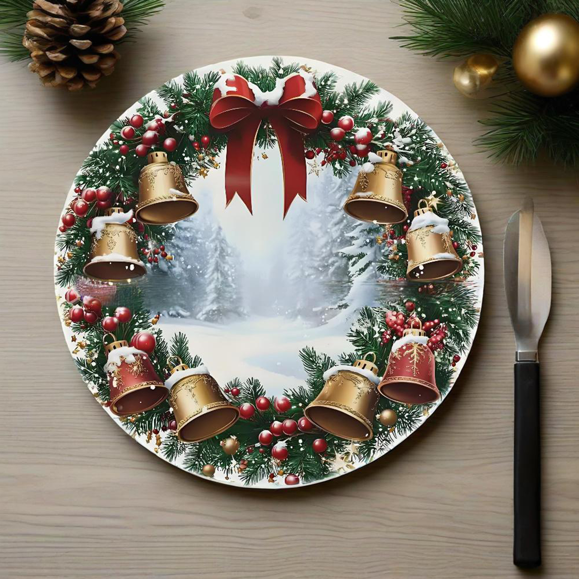 Christmas Table Runner Festive - đánh giá và giá Christmas Table Runner
