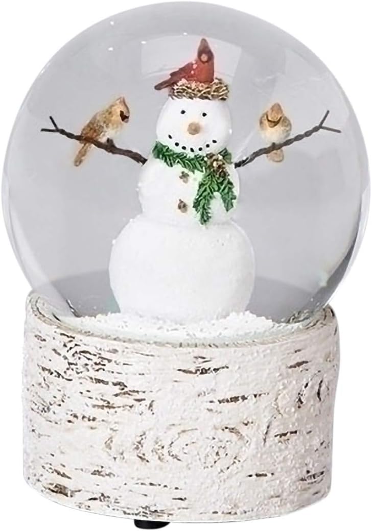 Snowman with Cardinal Friends  - đánh giá và giá Snow Globe Musical