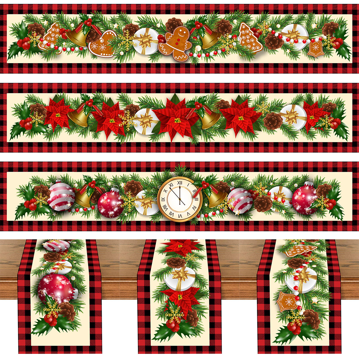 Christmas Table Runner Merry C - đánh giá và giá Christmas Table Runner
