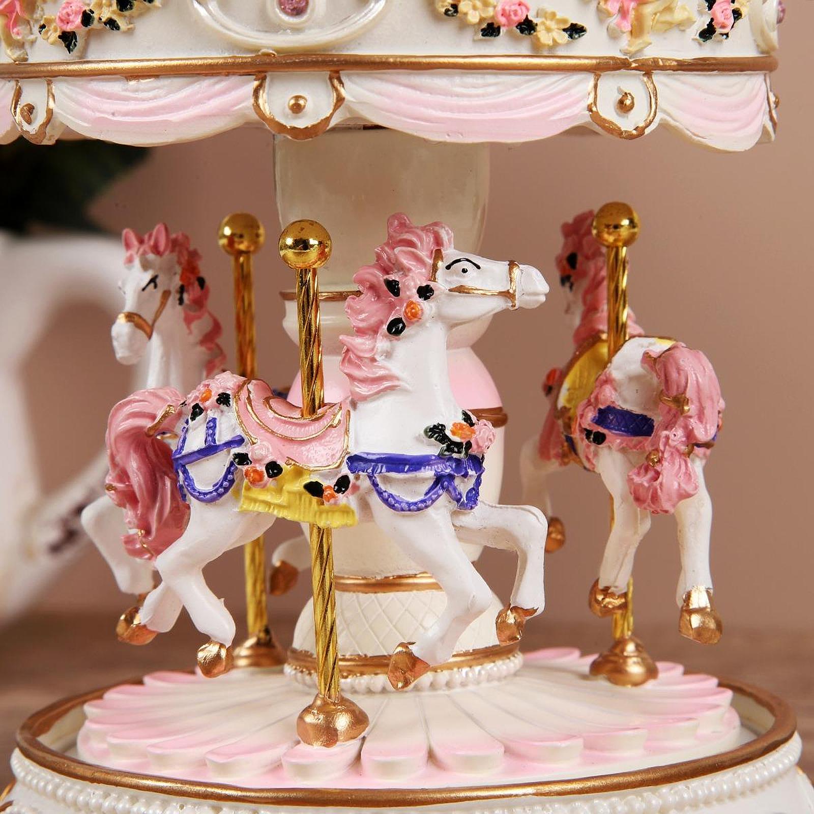 Handcrafted Resin Carousel Mus - đánh giá và giá Snow Globe Musical