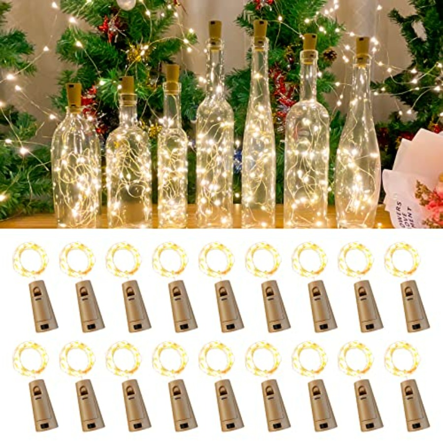 Wine Bottle Lights with Cork,  - đánh giá và giá Led Fairy String Lights