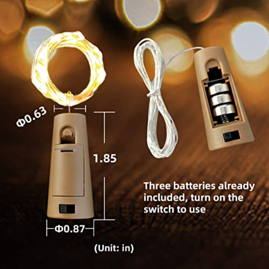 Wine Bottle Lights with Cork,  - đánh giá và giá Led Fairy String Lights