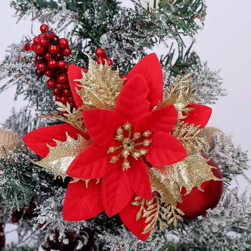 5PCS Christmas Flowers Christm - đánh giá và giá Christmas Tree Artificial