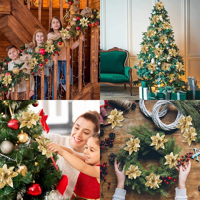 5PCS Christmas Flowers Christm - đánh giá và giá Christmas Tree Artificial