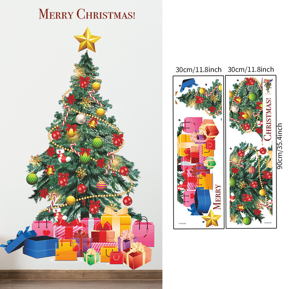 Christmas Tree Wall Stickers G - đánh giá và giá Snowflake Window Decal