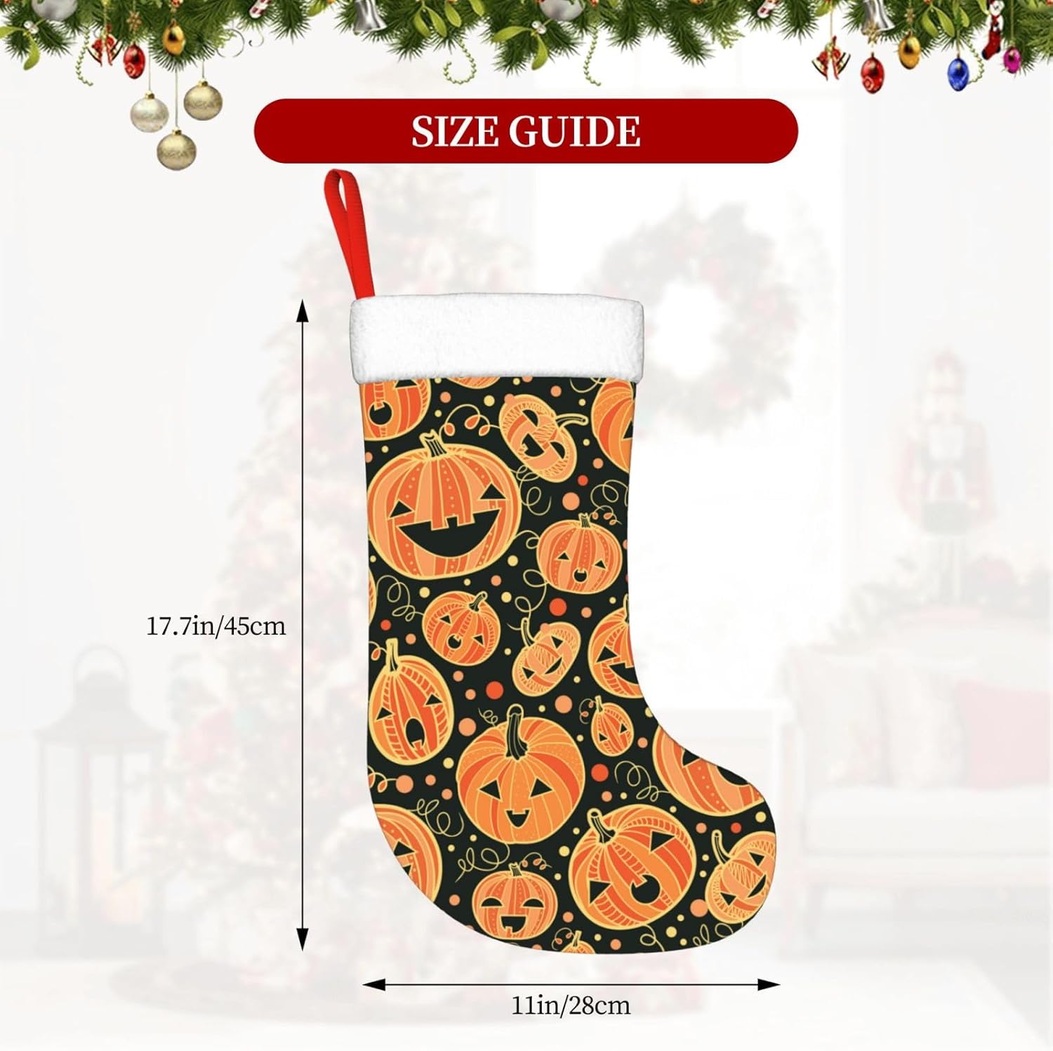 Halloween Pumpkin Christmas St - đánh giá và giá Christmas Stocking Hanging