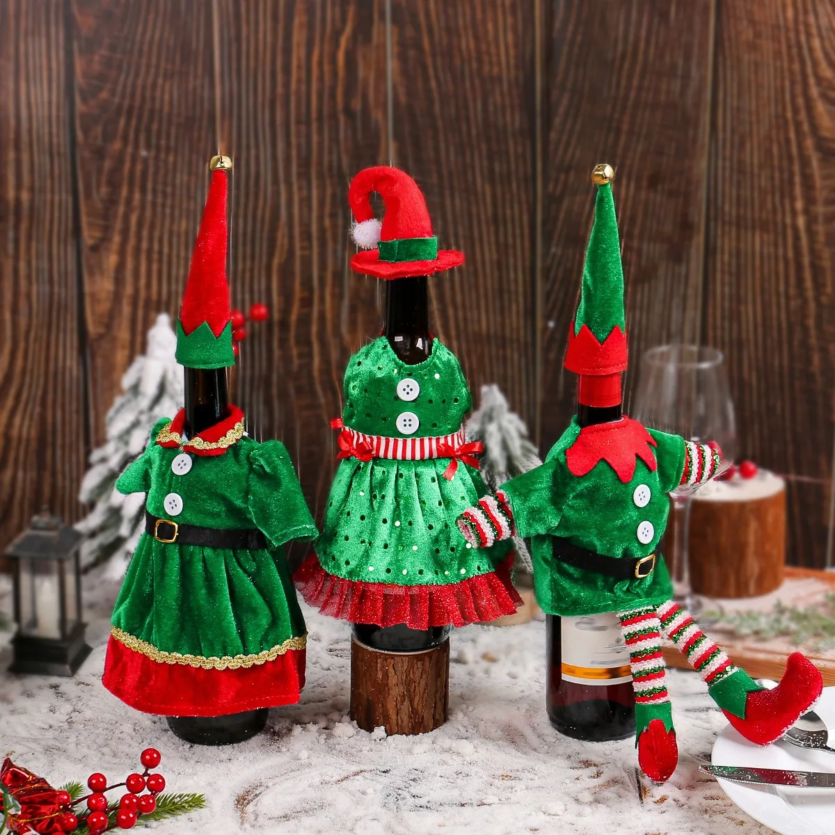 Christmas Cute Elf Wine Bottle - đánh giá và giá Elf Costume Christmas