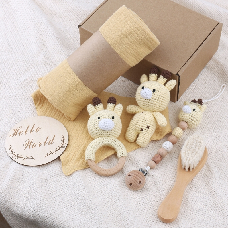 1 Set Baby Stuffed Animal Doll - đánh giá và giá Gift Box Wrap Set