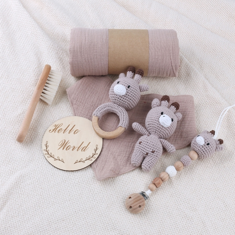 1 Set Baby Stuffed Animal Doll - đánh giá và giá Gift Box Wrap Set