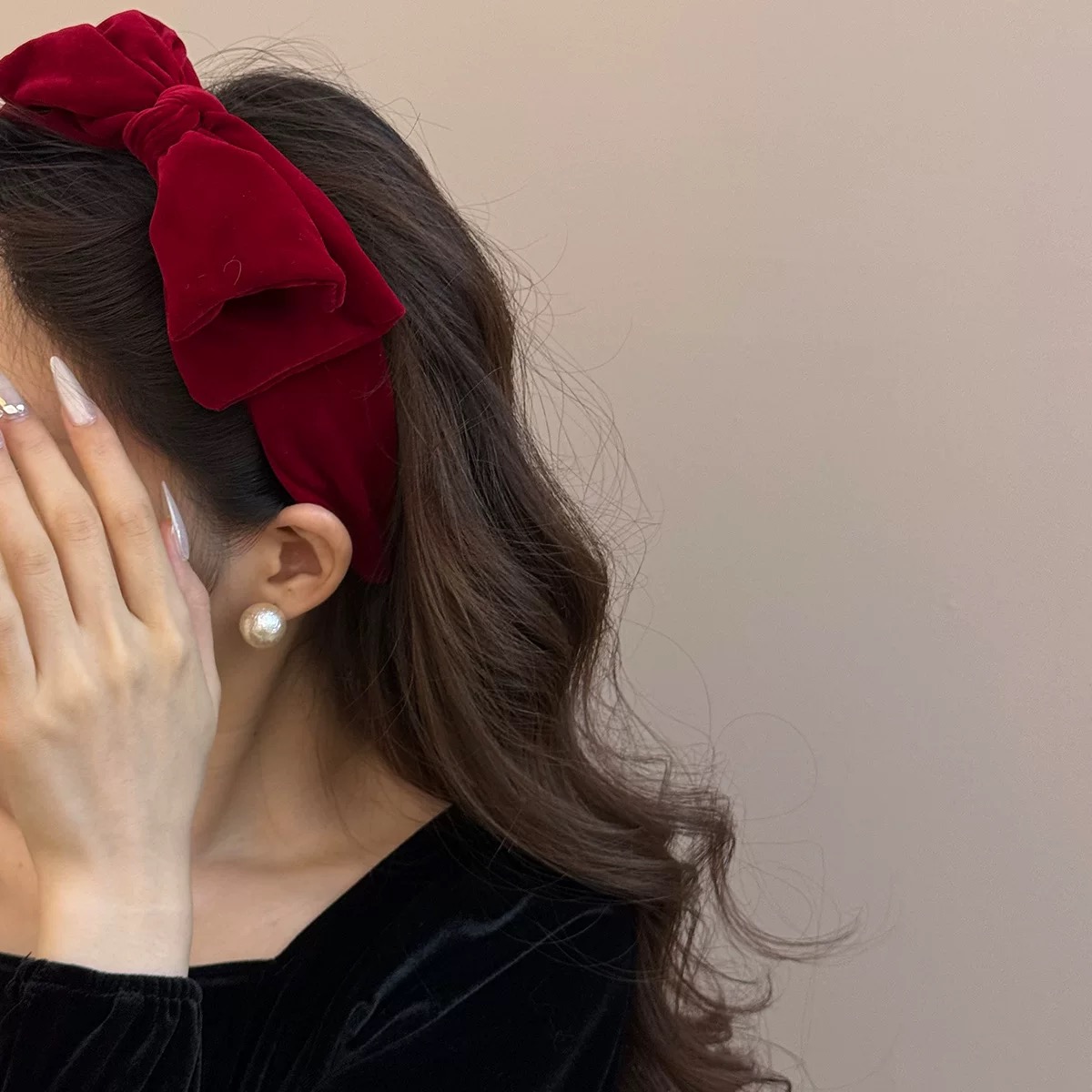 AWAYTR 1pc Large Velvet Bow Ha - đánh giá và giá Ribbon Bow Gift
