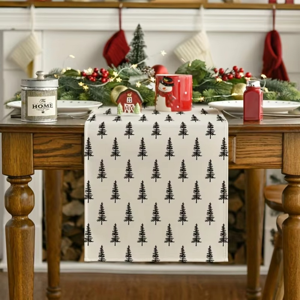 Minimalist Christmas Tree Tabl - đánh giá và giá Christmas Table Runner