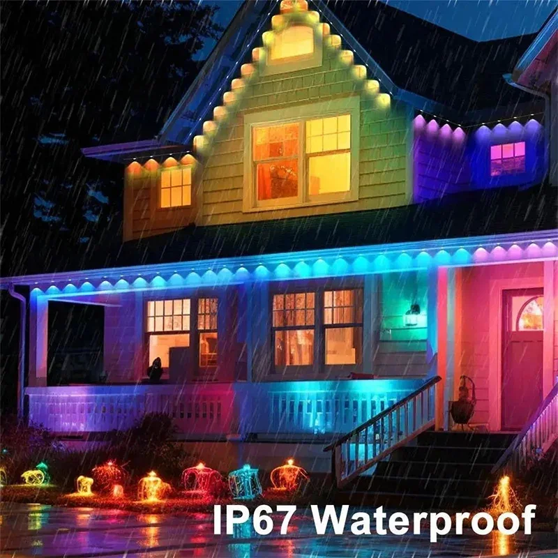 Smart RGBIC Outdoor Permanent  - đánh giá và giá Christmas Lights Outdoor
