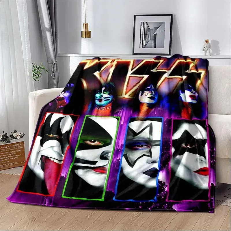 KISS Band Pattern Throw Blanke - đánh giá và giá Christmas Throw Blanket