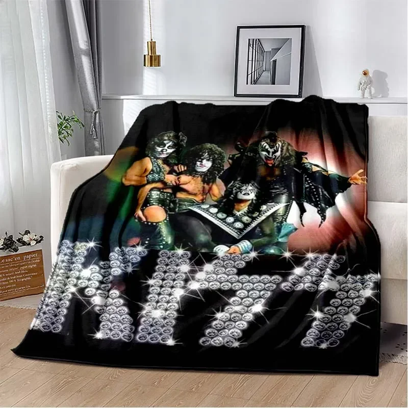 KISS Band Pattern Throw Blanke - đánh giá và giá Christmas Throw Blanket