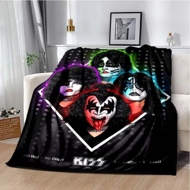 KISS Band Pattern Throw Blanke - đánh giá và giá Christmas Throw Blanket