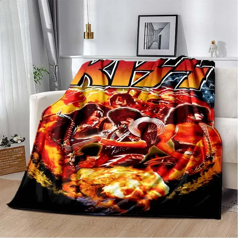 KISS Band Pattern Throw Blanke - đánh giá và giá Christmas Throw Blanket