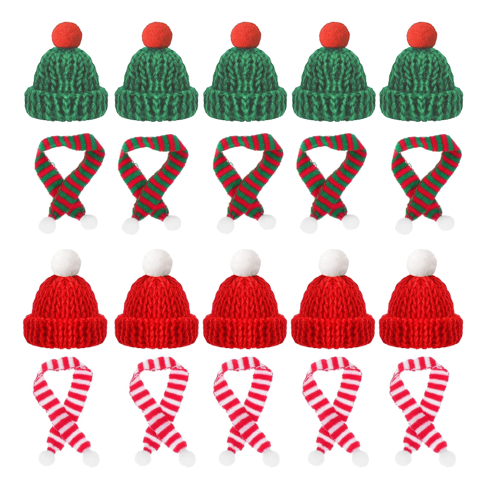 10/20pcs Mini Santa Hat & Scar - đánh giá và giá Santa Hat Plush