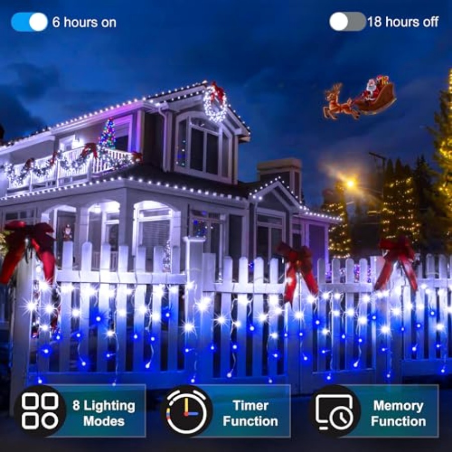 612 LED 60Feet Christmas Light - đánh giá và giá Christmas Lights Outdoor