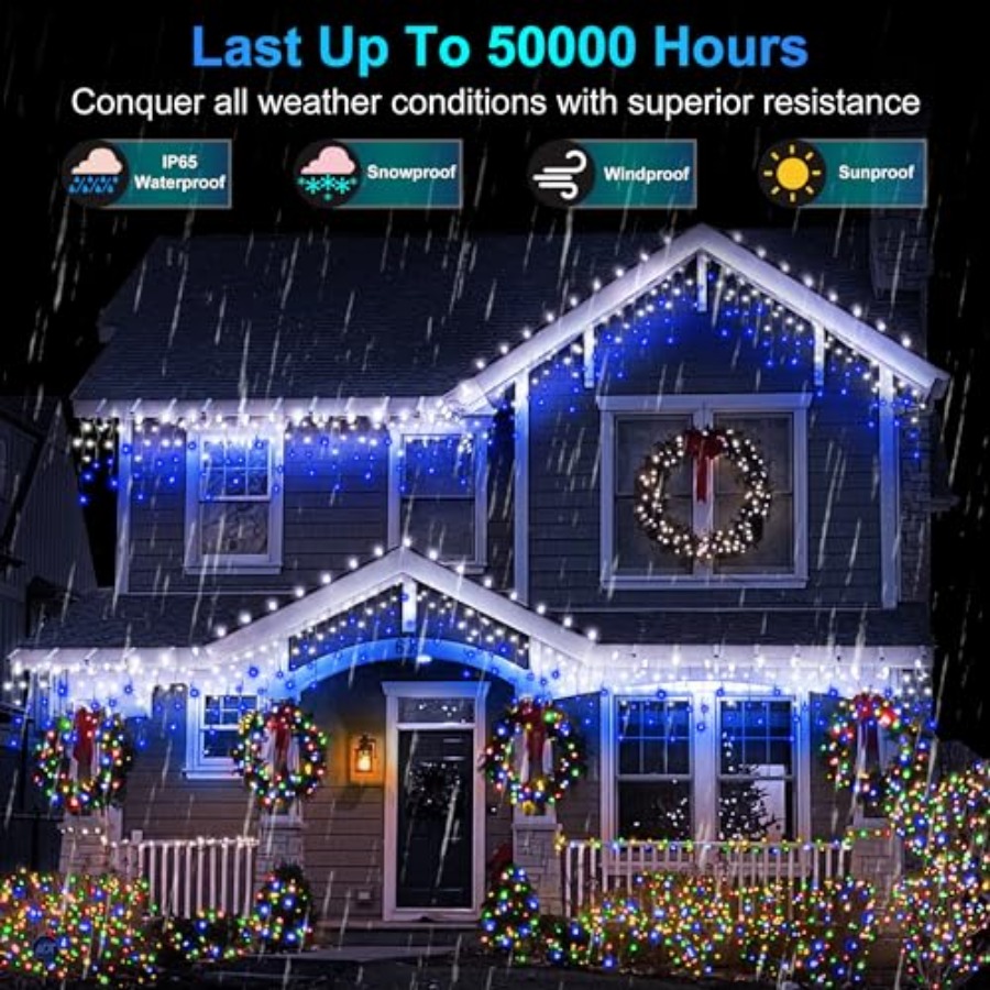 612 LED 60Feet Christmas Light - đánh giá và giá Christmas Lights Outdoor