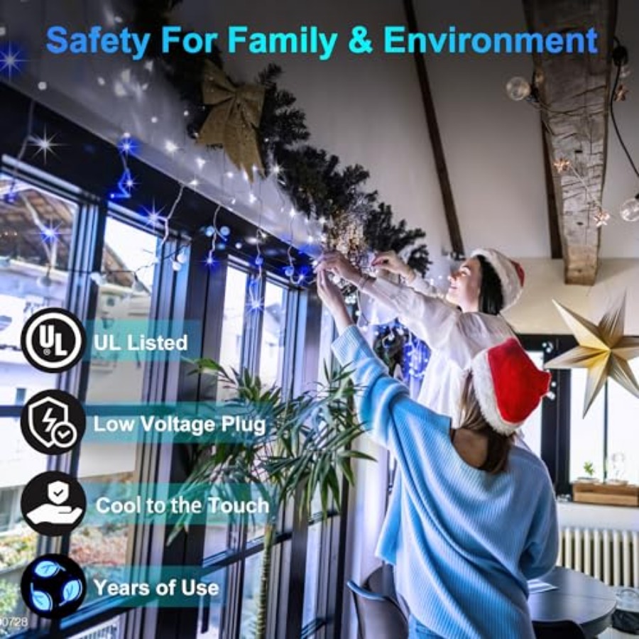 612 LED 60Feet Christmas Light - đánh giá và giá Christmas Lights Outdoor