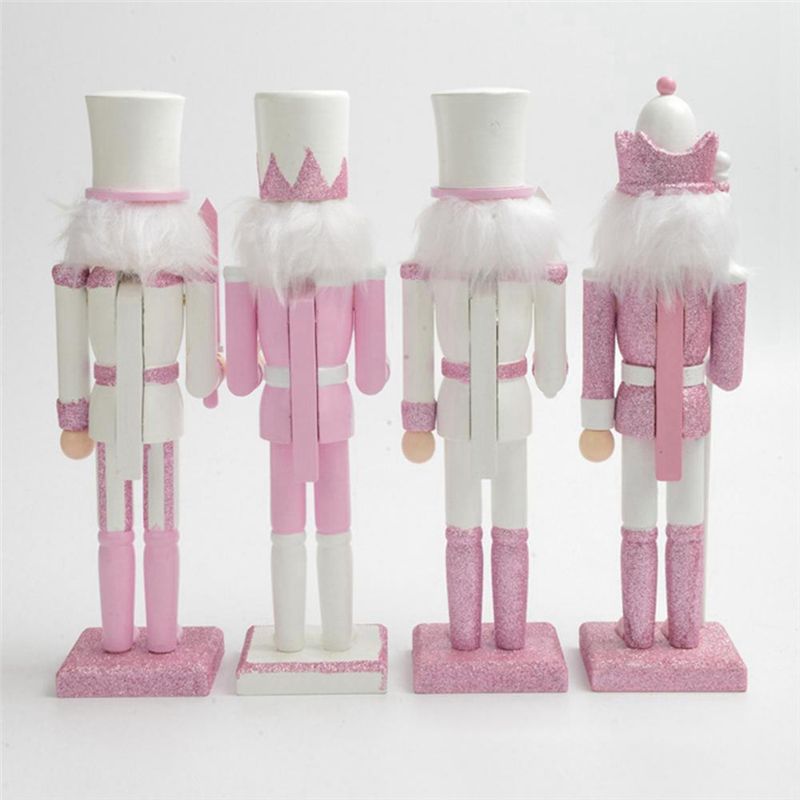 AT16 30cm Pink Wooden Nutcrack - đánh giá và giá Nutcracker Figurine