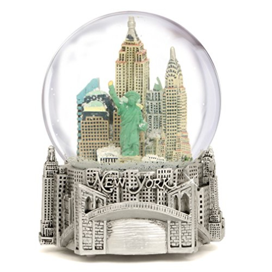 Silver Musical New York City S - đánh giá và giá Snow Globe Musical