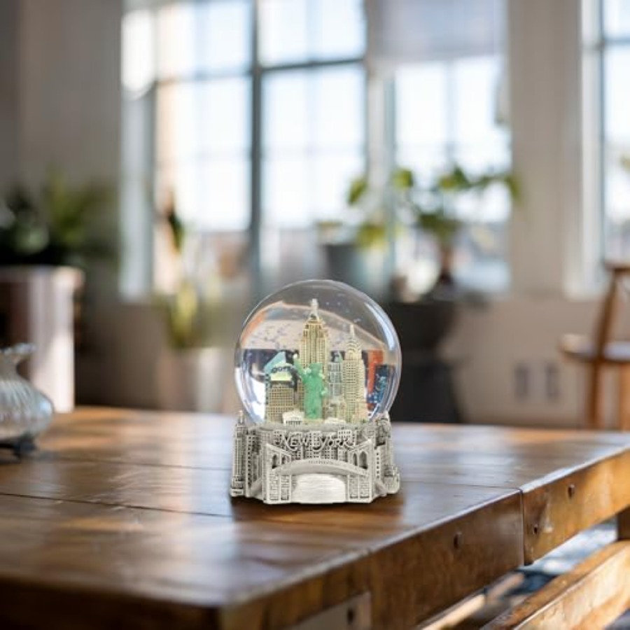Silver Musical New York City S - đánh giá và giá Snow Globe Musical