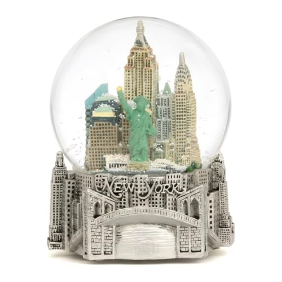 Silver Musical New York City S - đánh giá và giá Snow Globe Musical
