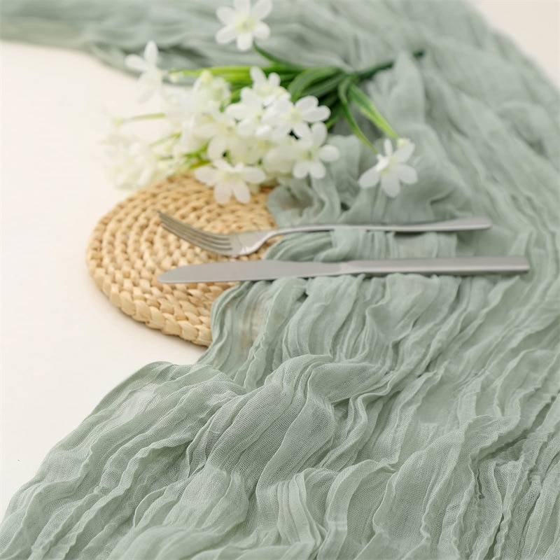 Semi-Sheer Gauze Wedding Party - đánh giá và giá Christmas Table Runner
