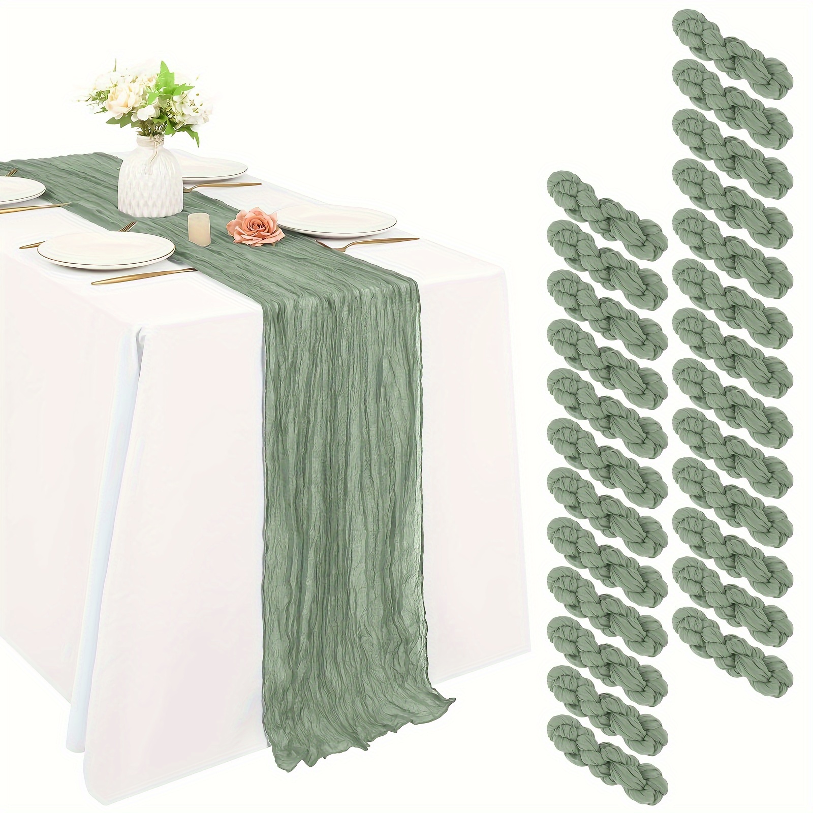 Of 25 Black Cheesecloth Table  - đánh giá và giá Christmas Table Runner