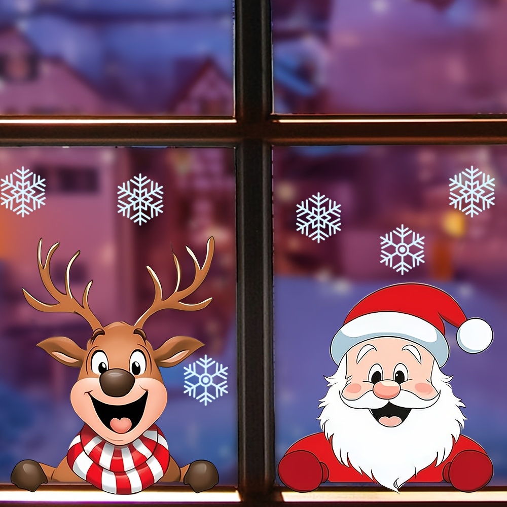 Festive Christmas Window Stick - đánh giá và giá Snowflake Window Decal