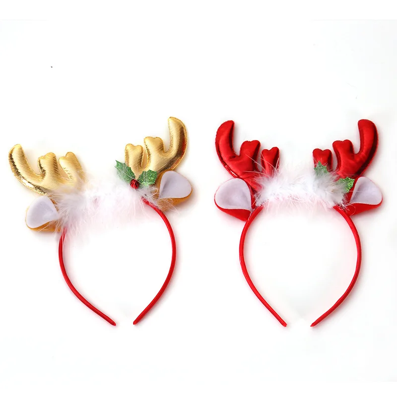 Fashion Christmas Red Bows Hea - đánh giá và giá Reindeer Antlers Headband
