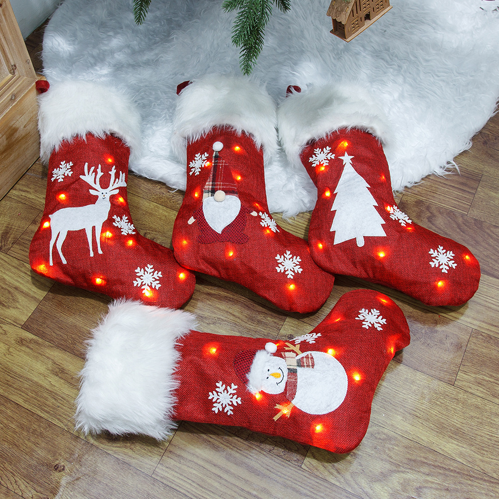 Christmas Socks With Led Light - đánh giá và giá Christmas Stocking Hanging