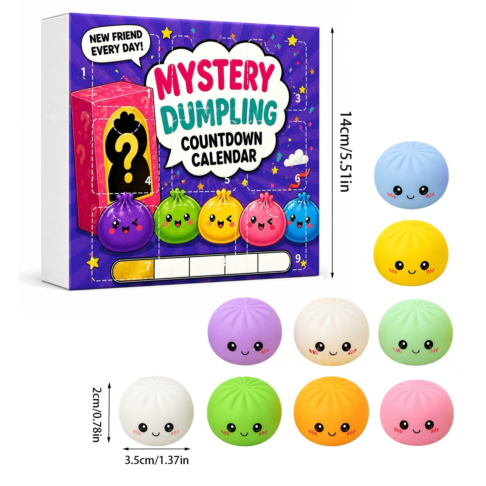 Kawaii Squishy Dumpling Advent - đánh giá và giá Advent Calendar Gift