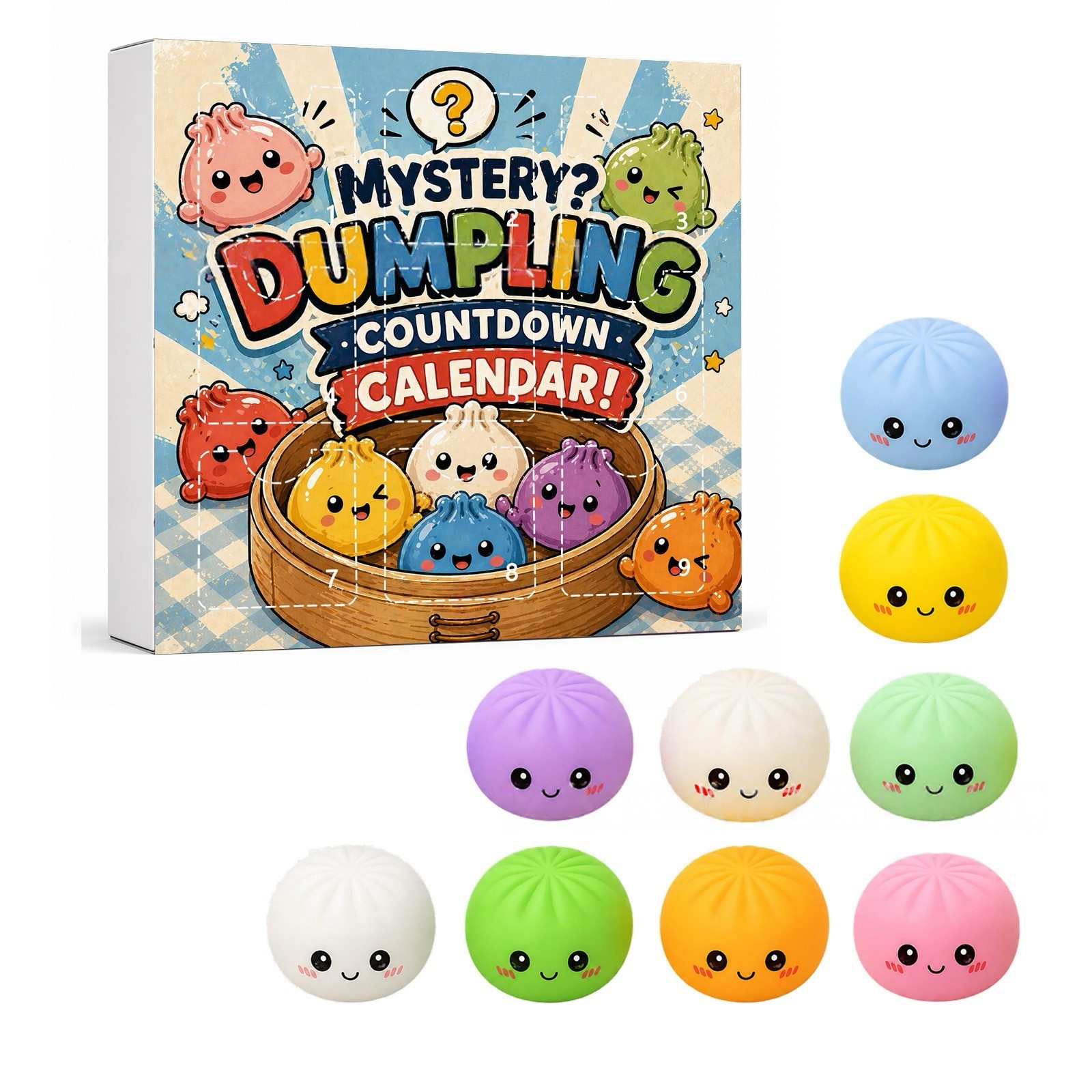 Kawaii Squishy Dumpling Advent - đánh giá và giá Advent Calendar Gift