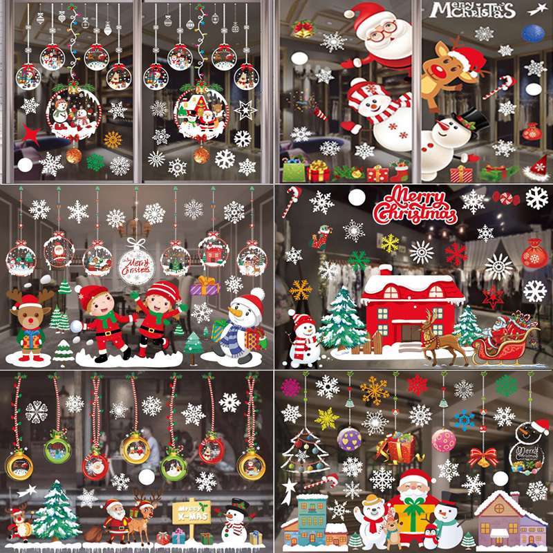 Merry Christmas Decoration Win - đánh giá và giá Snowflake Window Decal