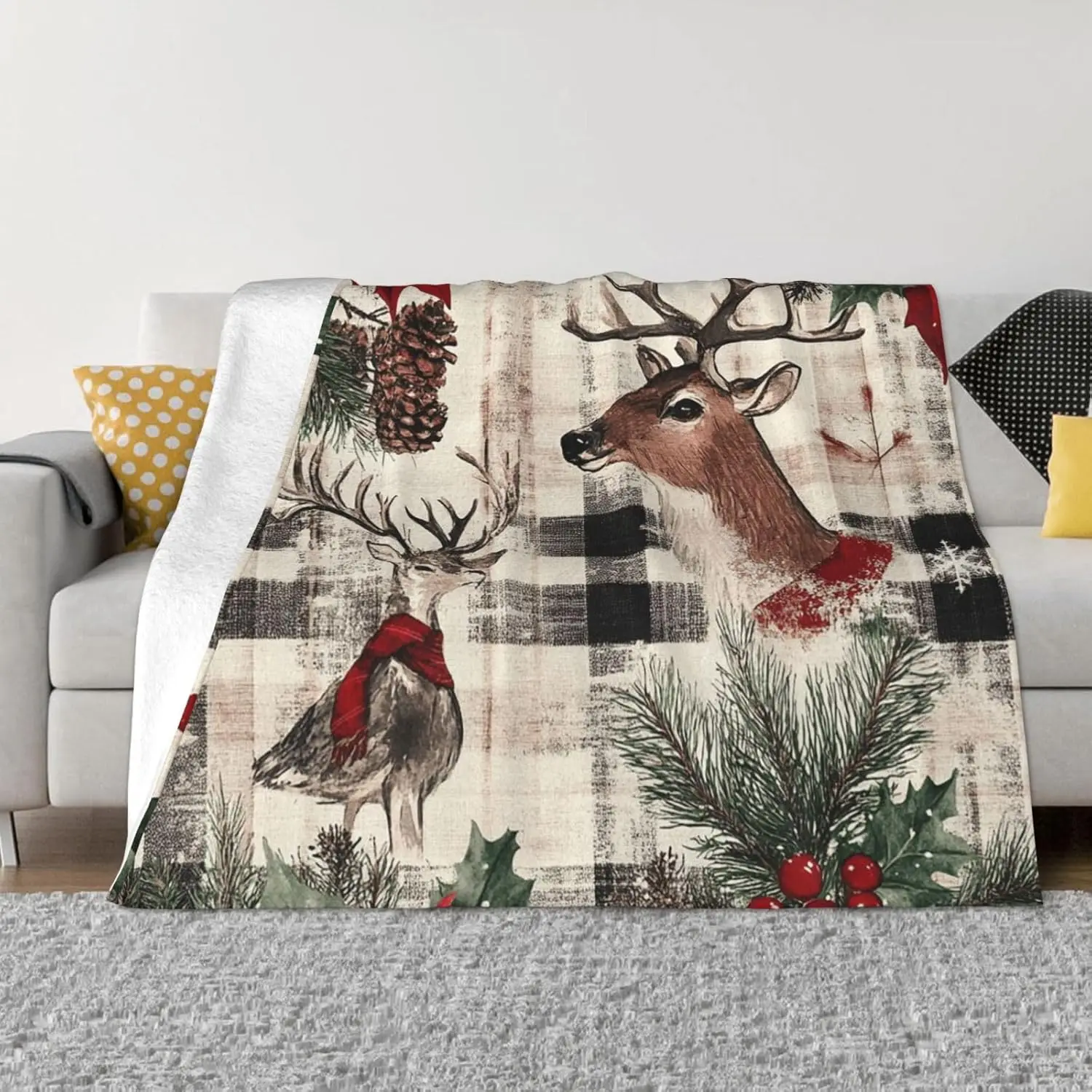 Throw Blanket for Couch UltraS - đánh giá và giá Christmas Throw Blanket