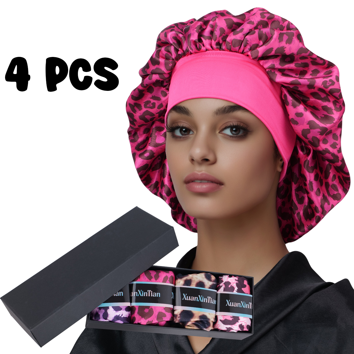 4PCS Mystery Hair Bonnet Gift  - đánh giá và giá Gift Box Wrap Set