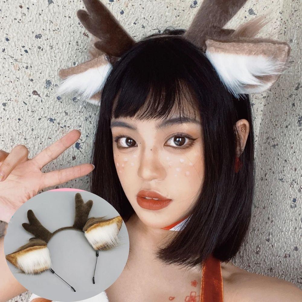 Handmade Animal Fur Antler Hea - đánh giá và giá Reindeer Antlers Headband