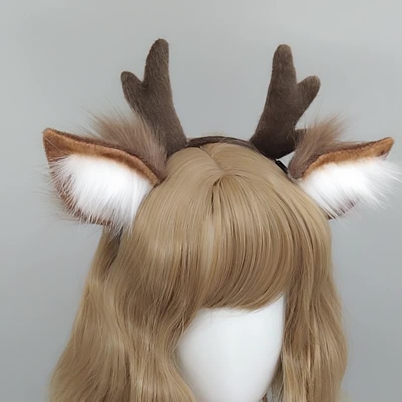 Handmade Animal Fur Antler Hea - đánh giá và giá Reindeer Antlers Headband