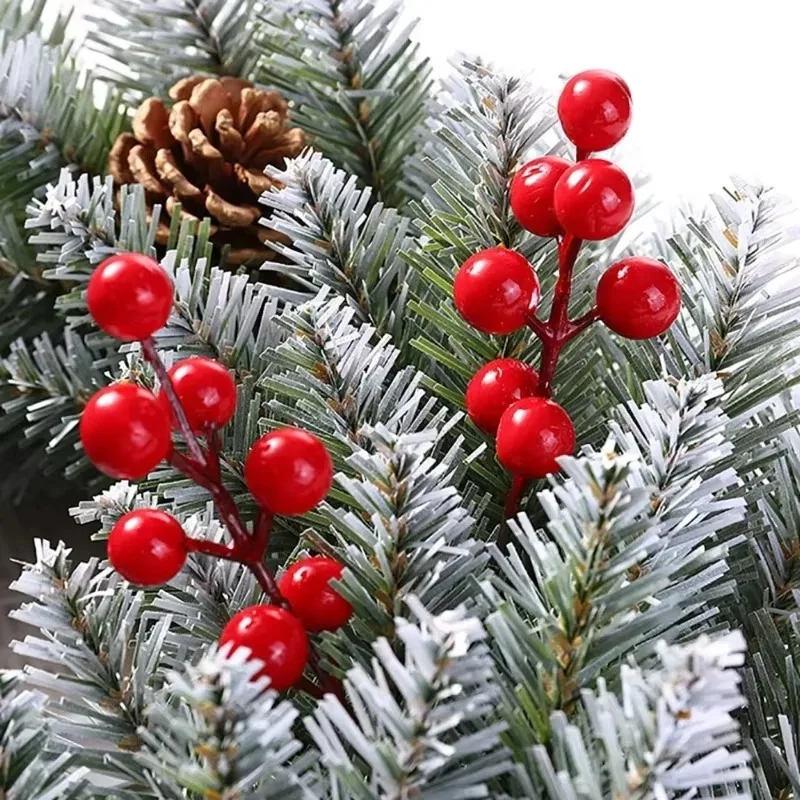 100/5PCS Artificial Red Berrie - đánh giá và giá Christmas Wreath Fake