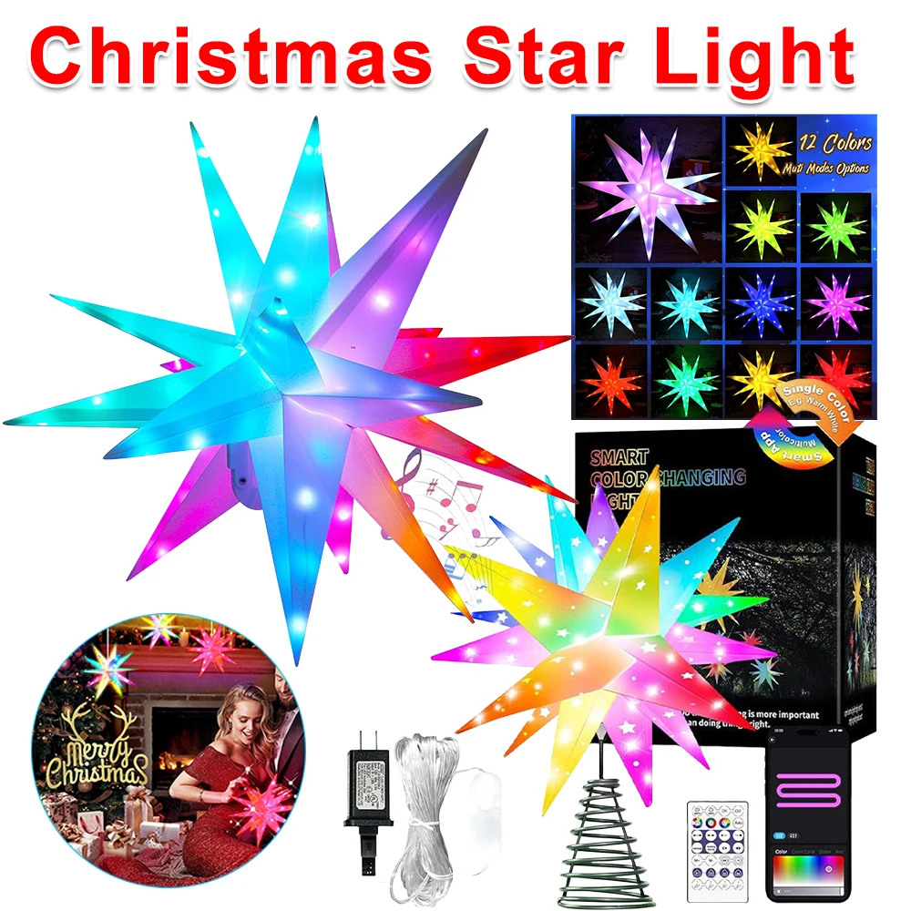 25/40/50/60CM Christmas Star L - đánh giá và giá Star Tree Topper
