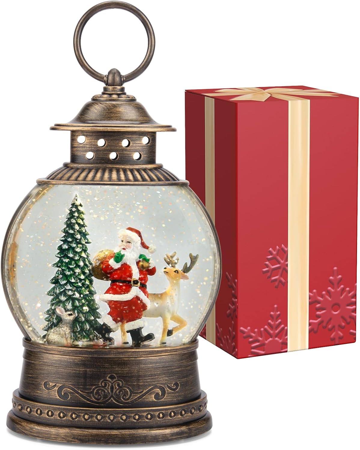 Christmas Snow Globe Lantern w - đánh giá và giá Snow Globe Musical