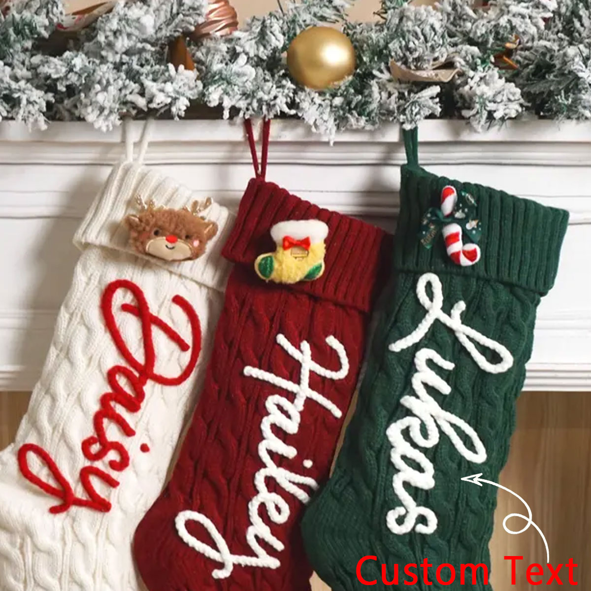 1PC Christmas decorative stock - đánh giá và giá Christmas Stocking Hanging