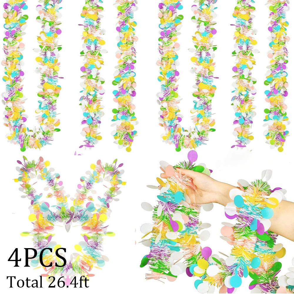 4pc Easter Tinsel Garlands Col - đánh giá và giá Tinsel Garland Decoration